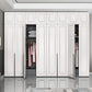 Modern Style Wooden Wardrobe Soft Close Door Wardrobe Closet with Drawer