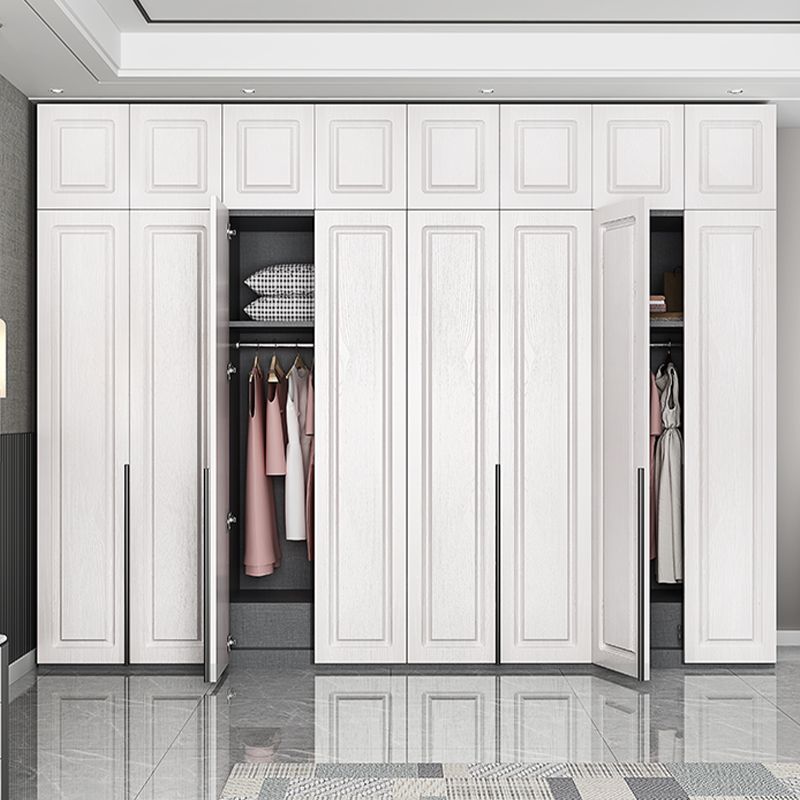 Modern Style Wooden Wardrobe Soft Close Door Wardrobe Closet with Drawer