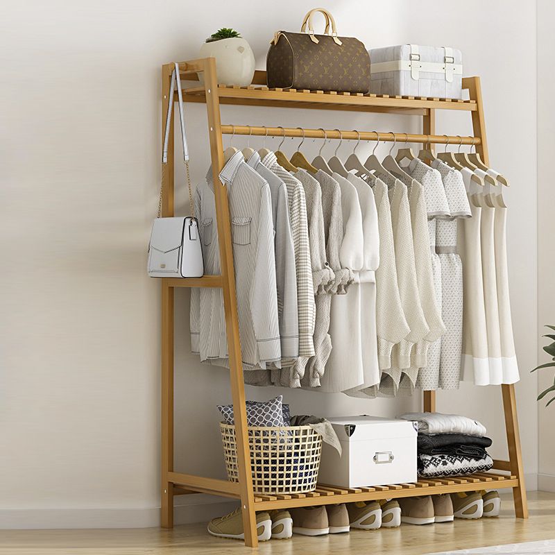 Modern Coat Rack Wooden Storage Shelf Coat Hanger Entryway Kit Clearhalo 'Entry & Mudroom Furniture' 'furn' 'furn_hall_tree_coat_racks' 'Furniture' 'Hall Trees & Coat Racks' 'hall_tree_coat_racks' 1200x1200_c07f38ec-691f-442c-81c7-cb03ac228fba