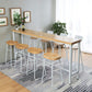 Modern Style Pub Table Solid Wood Rectangle Bar Table in Natural Clearhalo 'Bar Furniture' 'Bar Tables' 'bar_tables' 'furn' 'furn_bar_tables' 'Furniture' 'Kitchen & Dining Furniture' 1200x1200_c0804094-776d-44af-9925-f29bfd153b24