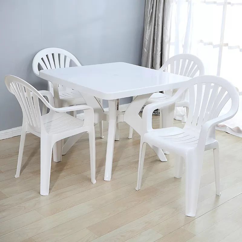 Modern Home Dining Arm Chairs Plastic Stackable Windsor Dining Armchairs Clearhalo ' kitchen&dining_furn' 'Dining Chairs' 'Dining Tables & Seating' 'dining_chair' 'furn' 'furn_dining_chair' 'Furniture' 'furniture_dining_chair' 'Kitchen & Dining Furniture' 'kitchen' 1200x1200_c0805eb8-3a08-4583-b42c-cfed8d5ea780