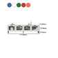 Mueble para TV con almacenamiento cerrado escandinavo Mueble para TV de madera sintética con 4 puertas