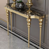 Tabella della console contemporanea di forma libera da divano di divano console in pietra