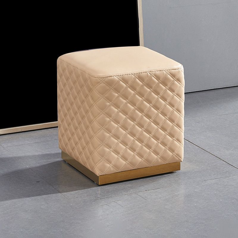 Orange Modern Cube Water Resistant Square Cube for Living Room Clearhalo 'furn' 'furn_ottomans_poufs' 'Furniture' 'Living Room Furniture' 'Ottomans & Poufs' 'ottomans_poufs' 1200x1200_c081731e-d131-4f70-a620-1bcb6d92c508