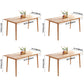 Rectangle Wood Color Dining Table Solid Wood Table Contemporary with 4 Legs Clearhalo ' dining_table' 'Dining Tables & Seating' 'Dining Tables' 'furn' 'furn_dining_table' 'Furniture' 'furniture_dining_table' 'Kitchen & Dining Furniture' 'kitchen&dining_furn' 'kitchen' 'kitchen_dining_table' 1200x1200_c08186c0-766c-4954-b583-85fb2b4c2b6f