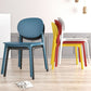 Scandinavian Plastic Armless Chair Open Back Dining Room Chair Clearhalo 'Dining Chairs' 'Dining Tables & Seating' 'dining_chair' 'furn' 'furn_dining_chair' 'Furniture' 'furniture_dining_chair' 'Kitchen & Dining Furniture' 1200x1200_c081a501-88dd-4659-963c-cb07c20850b4