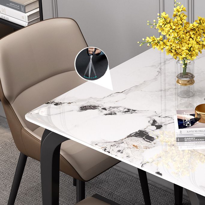 4-foot Stone Furniture Industrial Style Square Dining Table for Indoor Clearhalo ' dining_table' 'Dining Tables & Seating' 'Dining Tables' 'furn' 'furn_dining_table' 'Furniture' 'furniture_dining_table' 'Kitchen & Dining Furniture' 'kitchen&dining_furn' 'kitchen' 'kitchen_dining_table' 1200x1200_c082a8e4-3775-4f22-a568-3757260b3fdf