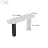 Stone/Wood Bar Dining Table Modern Oval Bar Table with Double Pedestal Clearhalo 'Bar Furniture' 'Bar Tables' 'bar_tables' 'furn' 'furn_bar_tables' 'Furniture' 'furniture_bar_tables' 'Kitchen & Dining Furniture' 1200x1200_c0839435-ec0e-4886-a4e4-231148ebaace