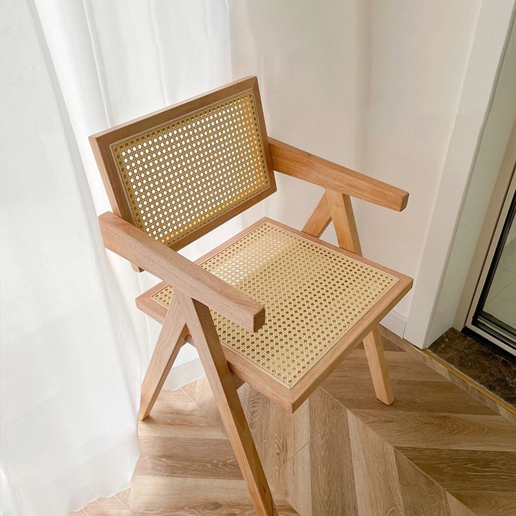 Contemporary Solid Wood Dining Room Chair Set Open Back Dining Arm Chair Clearhalo ' kitchen&dining_furn' 'Dining Chairs' 'Dining Tables & Seating' 'dining_chair' 'furn' 'furn_dining_chair' 'Furniture' 'furniture_dining_chair' 'Kitchen & Dining Furniture' 'kitchen' 1200x1200_c08564d9-1263-49fc-be98-87b9ee163e2f