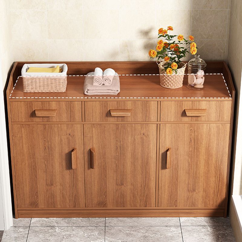 Server in legno Credenza in stile contemporaneo con armadi e cassetti
