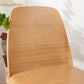 Silla de acento de comedor de madera sólida silla lateral de comedor contemporáneo