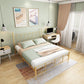 Contemporary Metal Open-Frame Bed Wire-Grid Standard Bed with Metal Legs