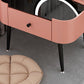Contemporary 16.5" H Makeup Counter Bedroom Glass Make-up Vanity with Drawer