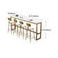 Glam Style Bar Table in Faux Marble and Iron Top Bar Table for Restaurant, Only Table Clearhalo 'Bar Furniture' 'Bar Tables' 'bar_tables' 'furn' 'furn_bar_tables' 'Furniture' 'furniture_bar_tables' 'Kitchen & Dining Furniture' 1200x1200_c08c6224-51c6-43a3-8e97-f904bd1f092f