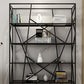 Open Metal Etagere Bookcase Contemporary Rectangular Shelf Bookcase Clearhalo 'Bookcases' 'Furniture' 'furniture_bookcases' 'kitchen' 'kitchen_bookcases' 'Living Room Furniture' 'Office Furniture' 1200x1200_c0902f18-0e56-4fe7-83c2-d38edb95af64