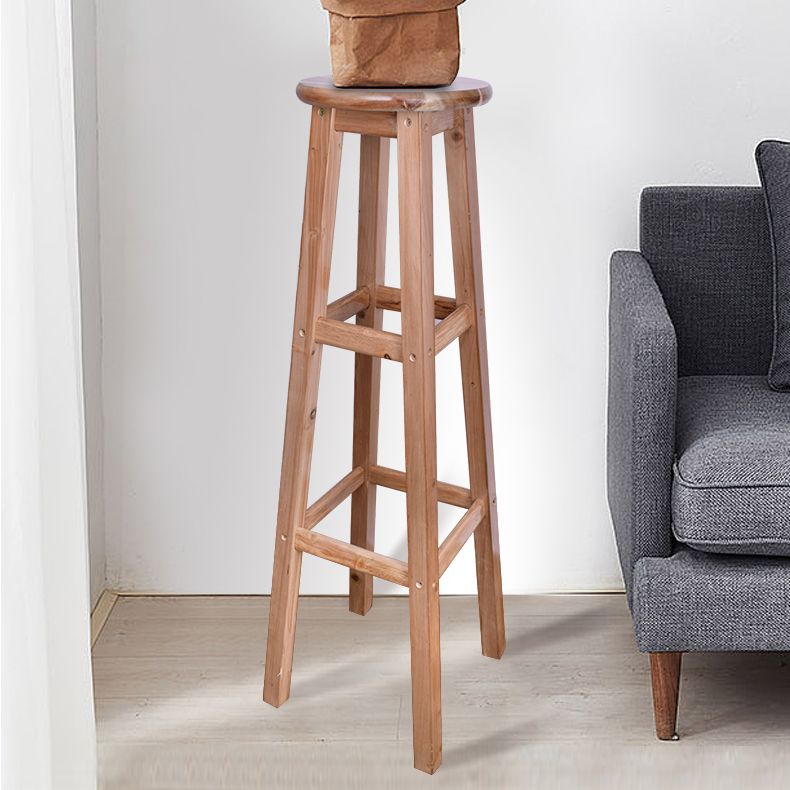 Contemporary Design Wooden Barstool for Home Backless Stools with Wood Base Clearhalo 'Bar Furniture' 'Bar Stools' 'bar_stools' 'furn' 'furn_bar_stools' 'furniture_bar_stools' 'Kitchen & Dining Furniture' 'kitchen&dining_furn' 'kitchen' 'kitchen_furn' Furniture' 1200x1200_c092ad9a-f35e-4955-9d01-7fc0a7196db0