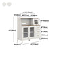15.75"W Sideboard Contemporary Style White Dining Server with 3 Drawers