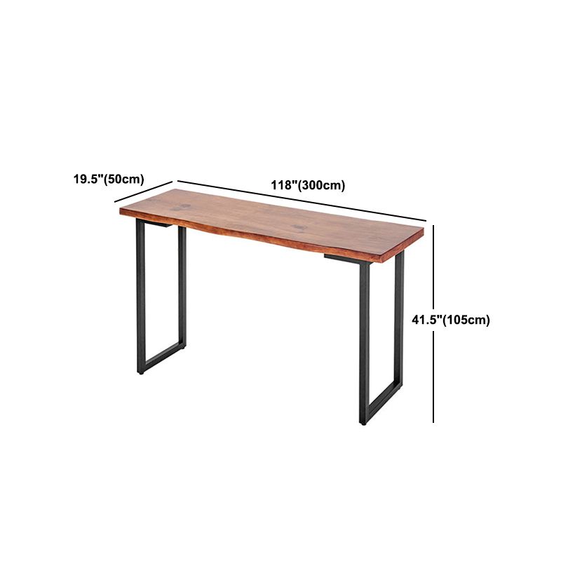 Rectangle de bar à bois massif rectangle Ensemble de table de comptoir 1/7 pièces avec tabourets sans dos