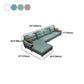 Leather Sectional Upholstered Armrest down Seat Filling in White/khaki/blue/green Sofa