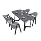 Contemporary Gray Standard Dining Set MDF Rectangle Shape Dining Set for Kitchen Clearhalo 'Dining Room Sets' 'Dining Tables & Seating' 'dining_room_set' 'furn' 'furn_dining_room_set' 'Furniture' 'furniture_dining_room_set' 'Kitchen & Dining Furniture' 'kitchen&dining_furn' 'kitchen' 1200x1200_c097bfea-d07d-443e-a8f1-ef38f0573377