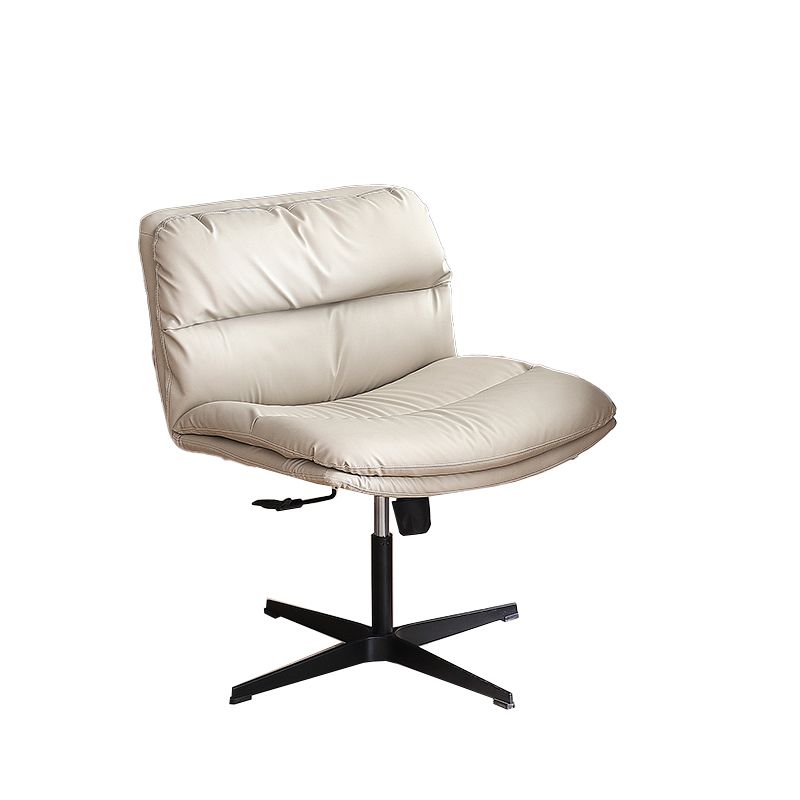 Chaise de bureau sans bras moderne chaise de bureau de hauteur de siège réglable