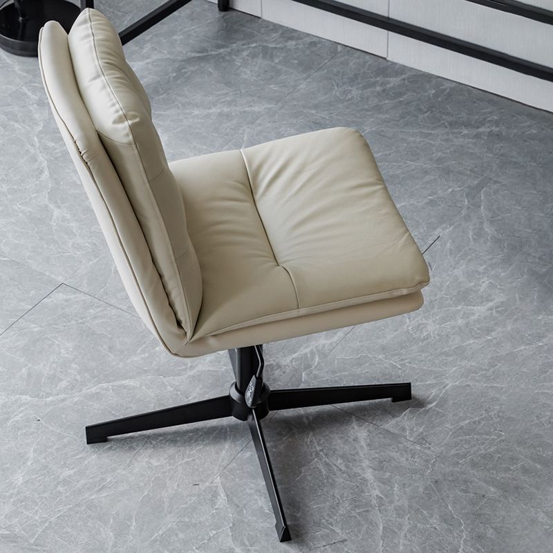 Sedia da ufficio senza braccio senza angoscia sedia da scrivania ergonomica con ruote