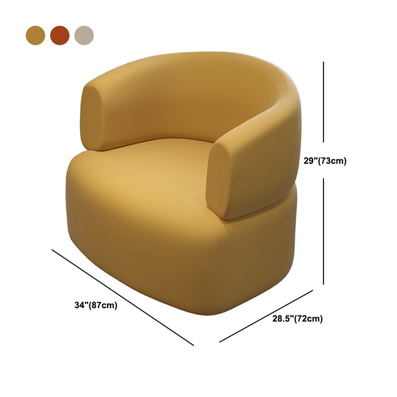 Sofá estándar contemporáneo de brazo de cuero de cuero sintético para sala de estar para sala de estar