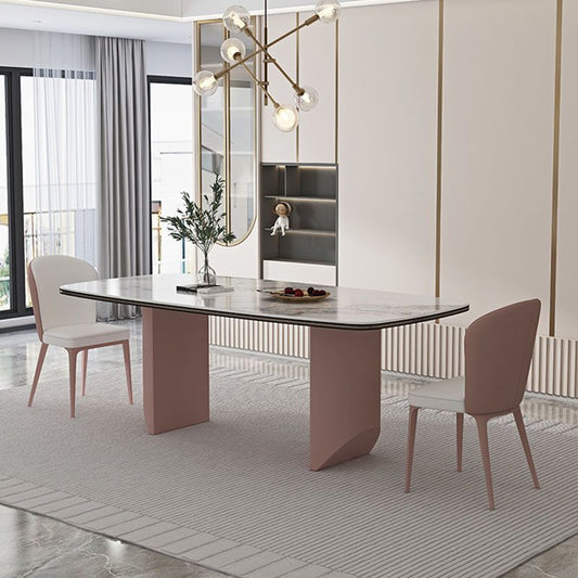 Silla lateral de comedor contemporánea silla lateral de cuero sintética para interiores