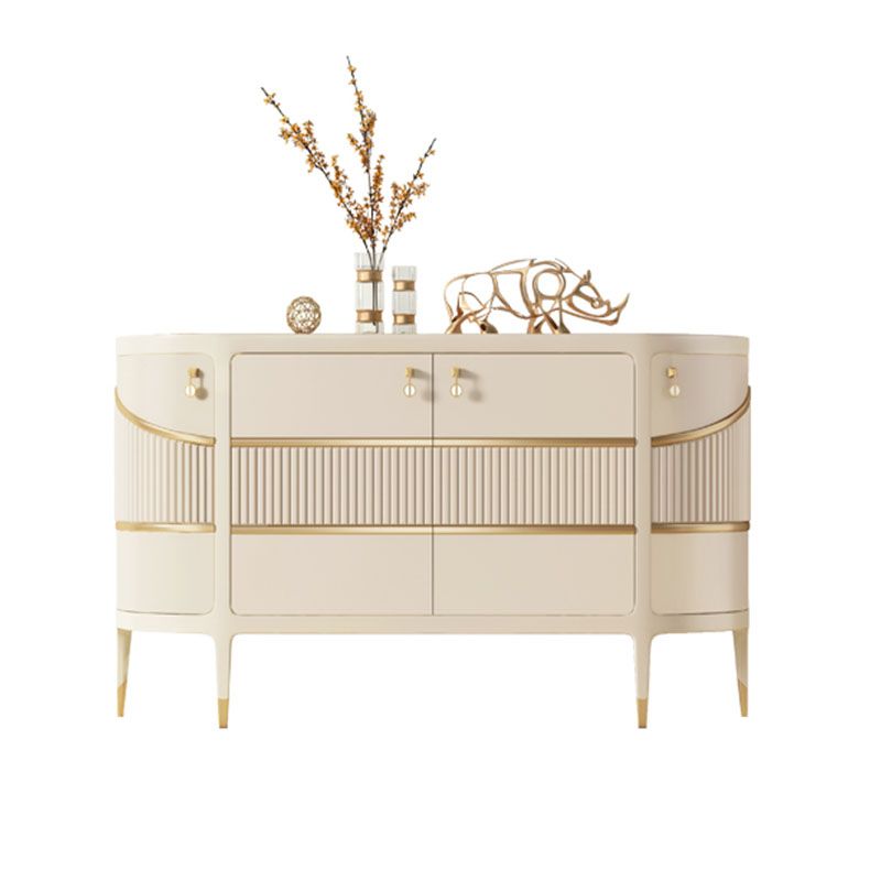 Tavolo da tavolo a buffet moderno tavolo in legno massiccio con porte per sala da pranzo