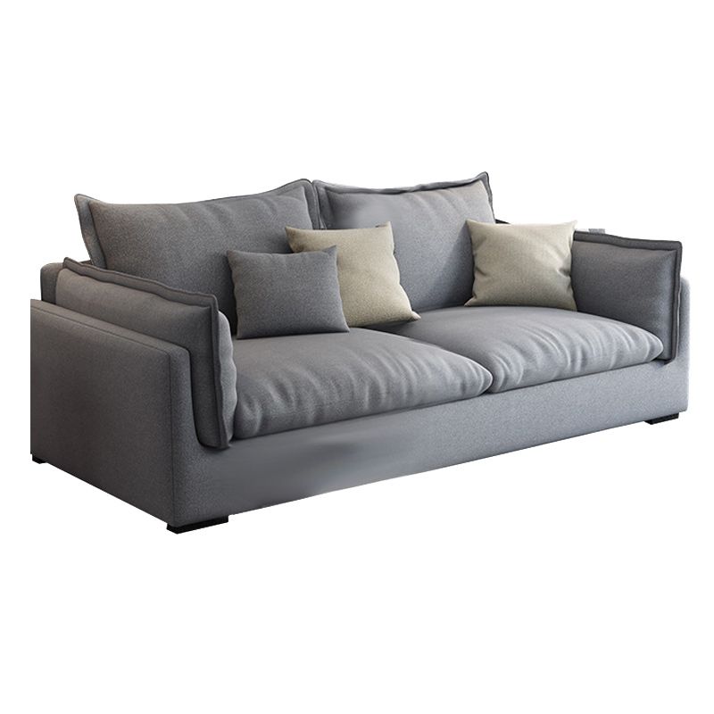Fabric Living Room Pillow Top Arm Standard Cushions Light-grey Settee Clearhalo 'Furniture' 'furniture_sofas' 'kitchen' 'kitchen_sofas' 'Living Room Furniture' 'Sofa' 'sofas' 1200x1200_c09f2f03-6c42-49bc-a7e7-3f082bc103a5