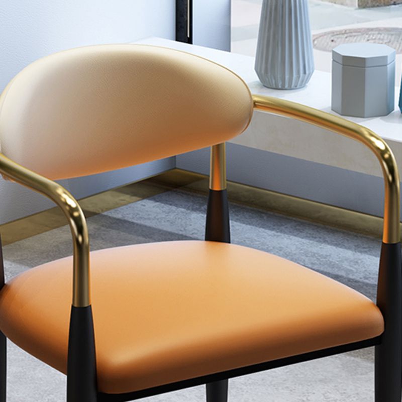 Faux Leder Essneitenstuhl offen zu Hause Essneitenstuhl