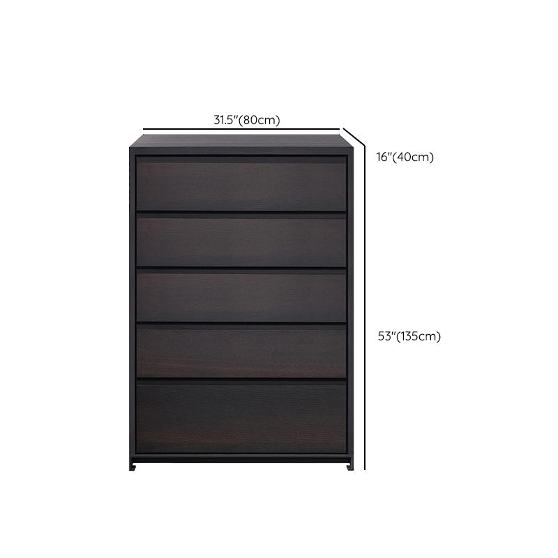 Black Storage Chest Dresser Wooden Storage Chest with Drawers Clearhalo 'Bedroom Furniture' 'Dressers & Chests' 'dressers_chests' 'furn' 'furn_dressers_chests' 'Furniture' 1200x1200_c0a17bd9-a2fd-4f67-868e-066f25880c1a