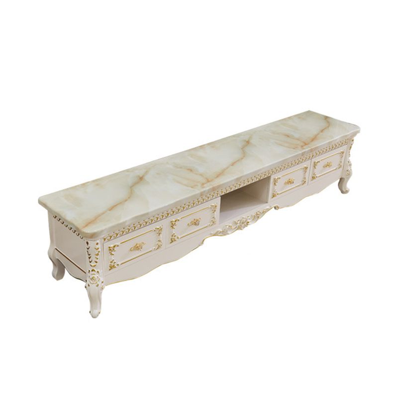 Glam TV Media Console Open Storage TV Console with 4 Drawers Clearhalo 'furn' 'furn_tv_stands_entertainment_centers' 'Furniture' 'Living Room Furniture' 'TV Stands & Entertainment Centers' 'TV Stands & Media Storage Furniture' 'tv_stands_entertainment_centers' 1200x1200_c0a3d5b6-917a-4484-b874-40cbafe13489