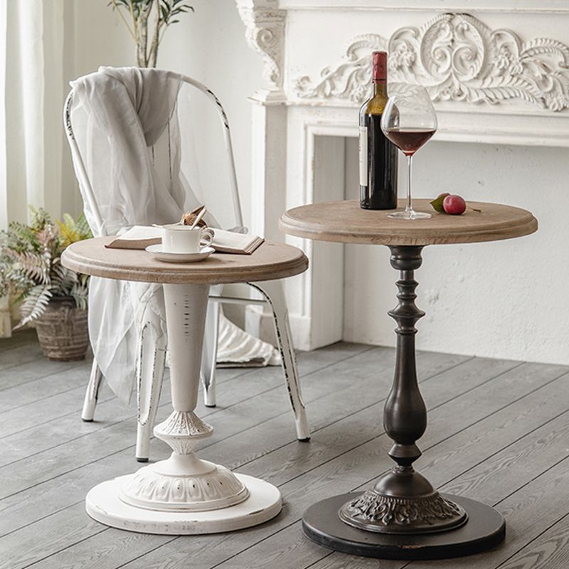 Set tavolino da caffè in legno invecchiato country francese per soggiorno