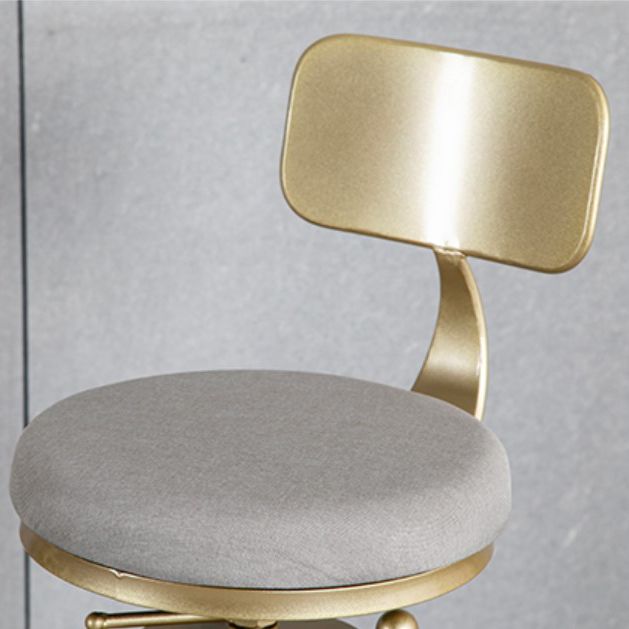 Wohnzimmer Glamstil Barstool Gold 4 -Legs Barhocker mit Pedal