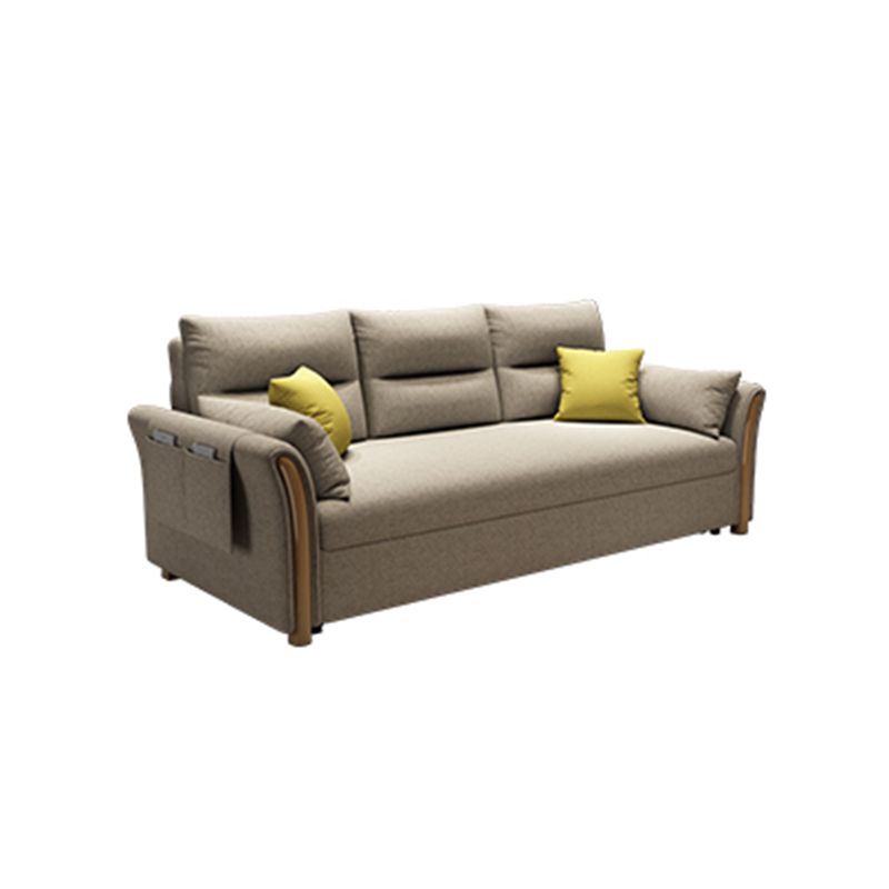 Convertibile divano di divano di divano di divano di divano di divani a fusione di cotone a braccio svasato contemporaneo