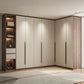 Hinged Wardrobe Cabinet Engineered Wood Wardrobe Armoire for Home