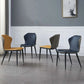 Industrial Metal Leather Dining Side Chair Dining Room Wingback Side Chair (Set of 2) Clearhalo ' kitchen&dining_furn' 'Dining Chairs' 'Dining Tables & Seating' 'dining_chair' 'furn' 'furn_dining_chair' 'Furniture' 'furniture_dining_chair' 'Kitchen & Dining Furniture' 'kitchen' 1200x1200_c0a8e006-2b96-4217-ae6e-afd347fd10c4