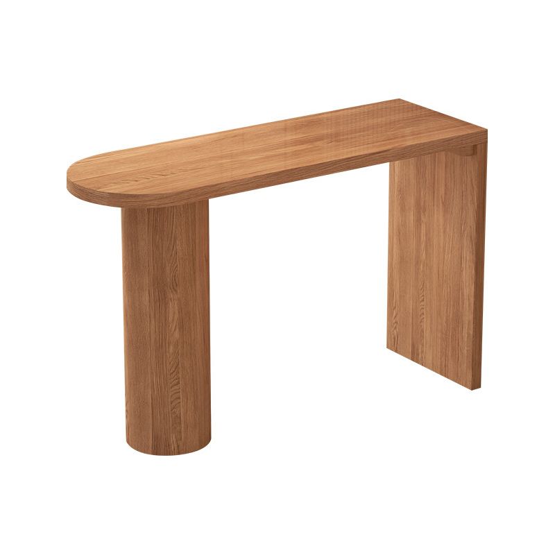 Industrial 41.3"H Bar Table Brown Wood Specialty Top Bistro Table for Living Room Clearhalo 'Bar Furniture' 'Bar Tables' 'bar_tables' 'furn' 'furn_bar_tables' 'Furniture' 'furniture_bar_tables' 'Kitchen & Dining Furniture' 'kitchen&dining_furn' 'kitchen' 1200x1200_c0a9b645-ab53-4088-be18-d67f0f145622