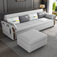 Foldable Glam Sleeper Sofa Flared Arms Convertible Sofas with Storage