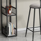 Juego de mesa de bar con pedestal doble moderno, mesa de bar con estructura de hierro de 1/3 piezas y taburetes