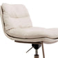 Glam Style Armless Counter Stool Leather Saddle Seat Bar Stool for Indoor