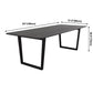 Rectangle Black Dining Table Wooden Table Industrial with Double Pedestal Clearhalo ' dining_table' 'Dining Tables & Seating' 'Dining Tables' 'furn' 'furn_dining_table' 'Furniture' 'furniture_dining_table' 'Kitchen & Dining Furniture' 'kitchen&dining_furn' 'kitchen' 'kitchen_dining_table' 1200x1200_c0b03dde-4a93-4e07-a5e7-6d3349b53e09