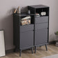 Modern Accent Cabinet with Drawers 13.77" Wide Side Cabinet 1 Door