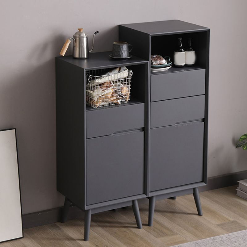 Modern Accent Cabinet with Drawers 13.77" Wide Side Cabinet 1 Door