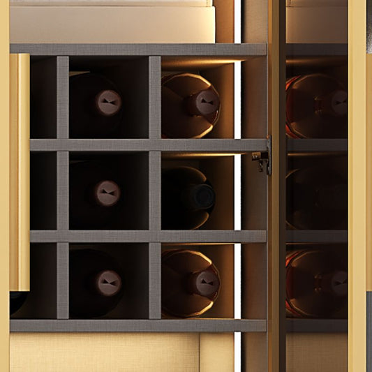 Glam Bookcase in acciaio inossidabile Standard con scaffale delle porte per l'home office