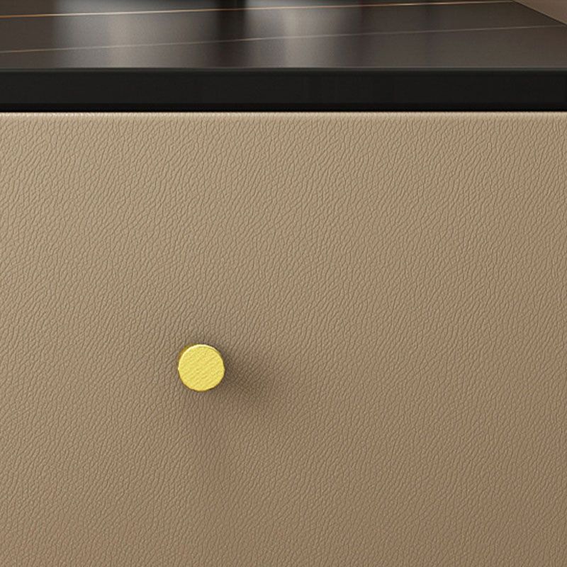 Consejo de tocador de madera contemporáneo Conjunto de tocador de maquillaje de pizarra