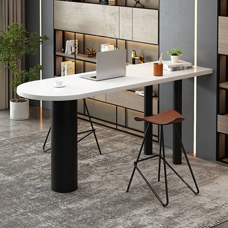 Table de bar industrielle en métal et bois Table de hauteur de bar d'intérieur