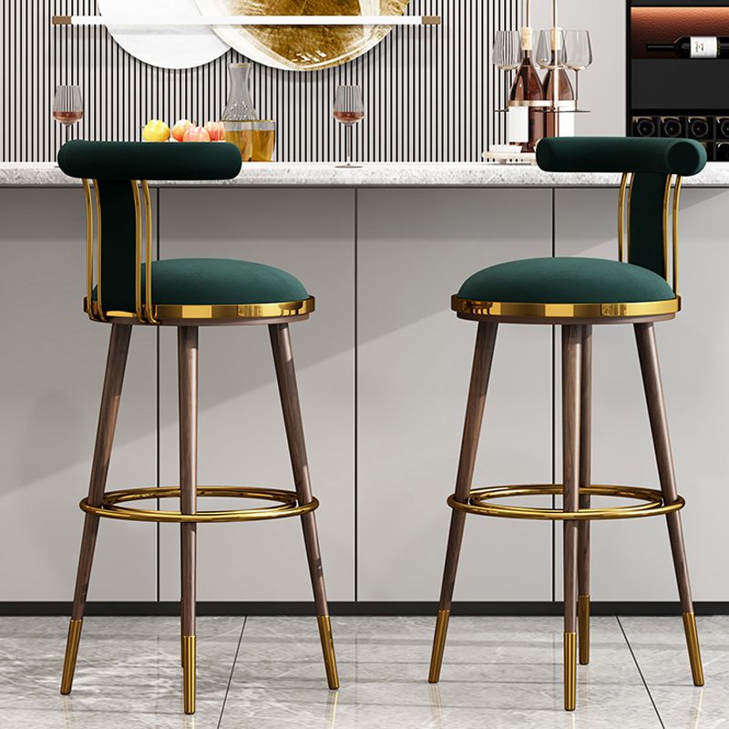 Glam Upholstered Bar Stool Glam Backrest Counter Stool for Bristol Clearhalo 'Bar Furniture' 'Bar Stools' 'bar_stools' 'furn' 'furn_bar_stools' 'Furniture' 'Kitchen & Dining Furniture' 1200x1200_c0b4c071-b7a4-48bf-b502-2fd6aa956008