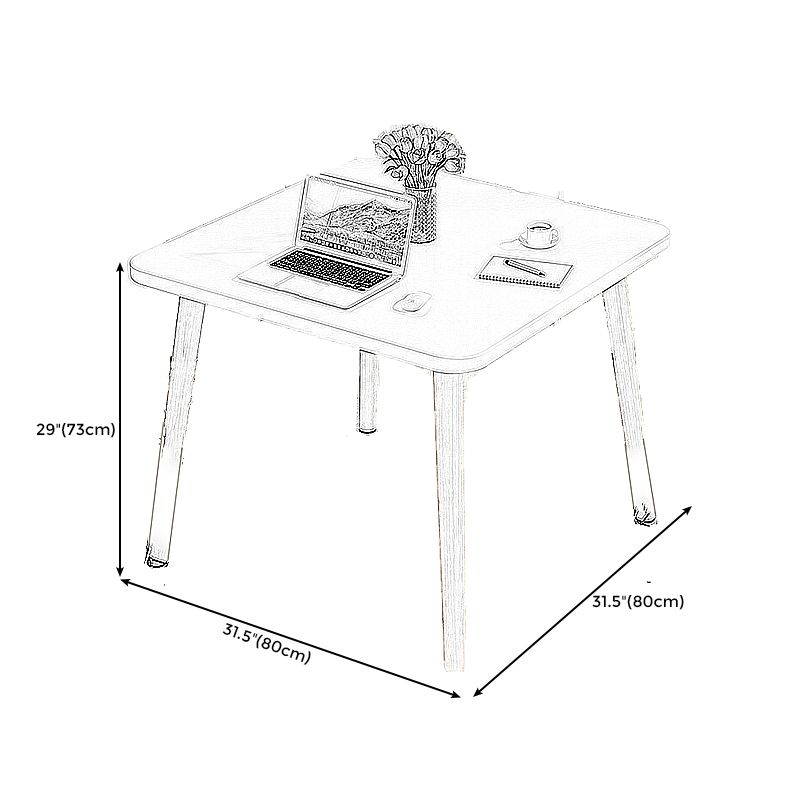 Modern Style Wood Color Solid Wood Base White/wood Color Density Board Top Coffee Table Clearhalo 'Coffee & Accent Tables' 'Coffee Tables' 'coffee_tables' 'furn' 'furn_coffee_tables' 'Furniture' 'furniture_coffee_tables' 'Living Room Furniture' 1200x1200_c0b6edd0-3b51-465b-adb2-20def814623e
